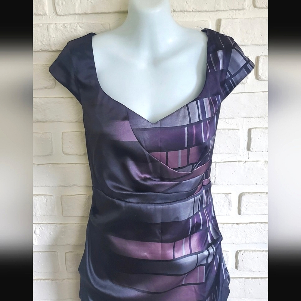 Le Chateau Stunning Cool Asymetrical Dress - Picture 3 of 15